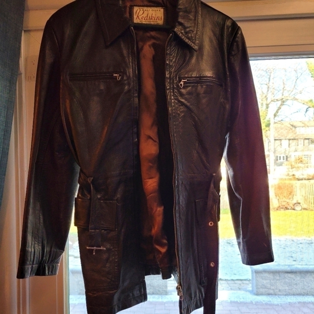 𝅺REDSKINS Soft Leather Jacket Large